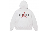 Supreme Jordan Hoodie Grey
